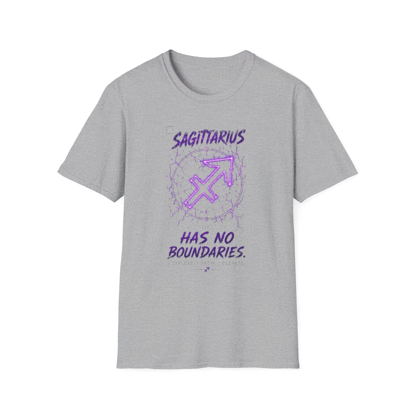 Sagittarius Zodiac T-Shirt — "Has No Boundaries" Archery Sign Graphic