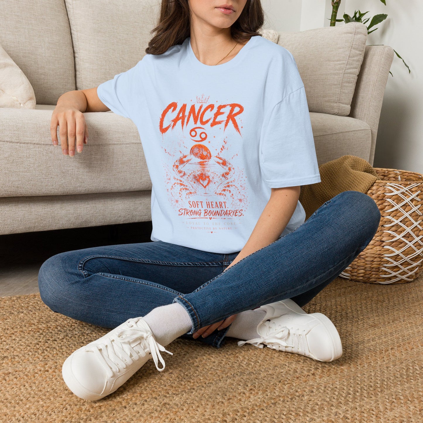Cancer Zodiac T‑Shirt — Strong Boundaries Cancer Sign Tee