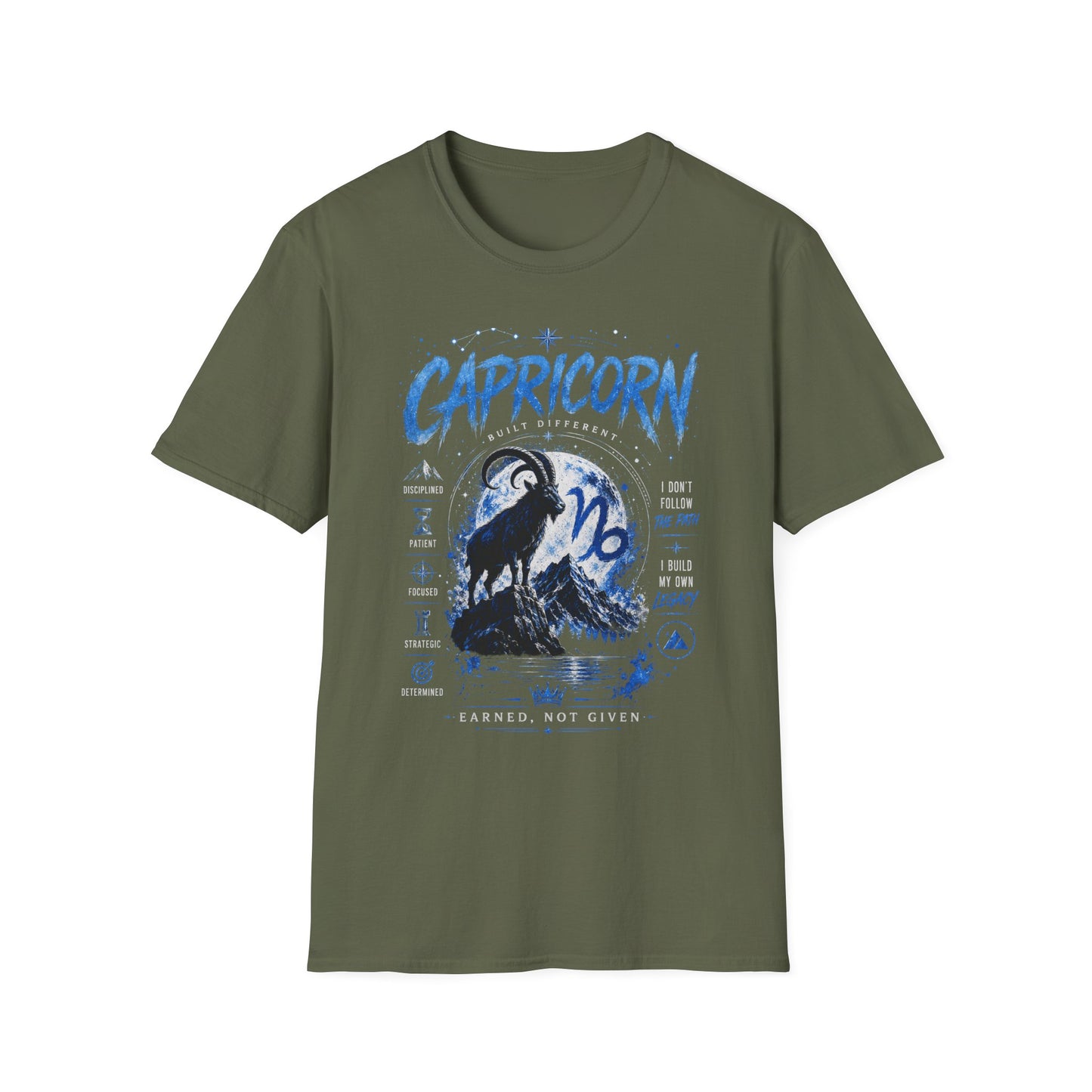 Capricorn Zodiac T-Shirt — Illustrated Goat Astrology Tee