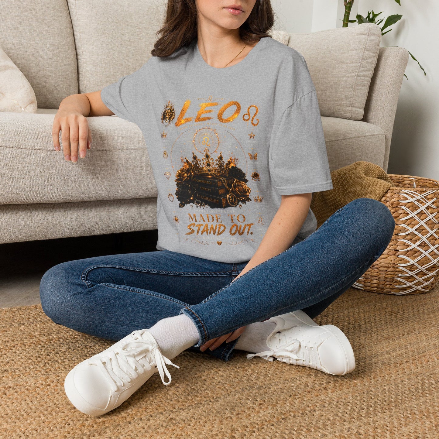 Leo Zodiac T-Shirt — 'Made to Stand Out' Astrology Tee