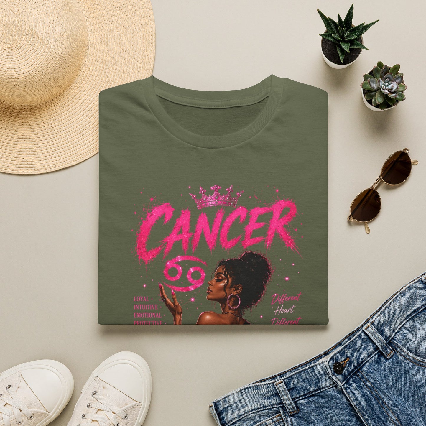 Cancer Zodiac T‑Shirt — Proud Black Woman Astrology Tee