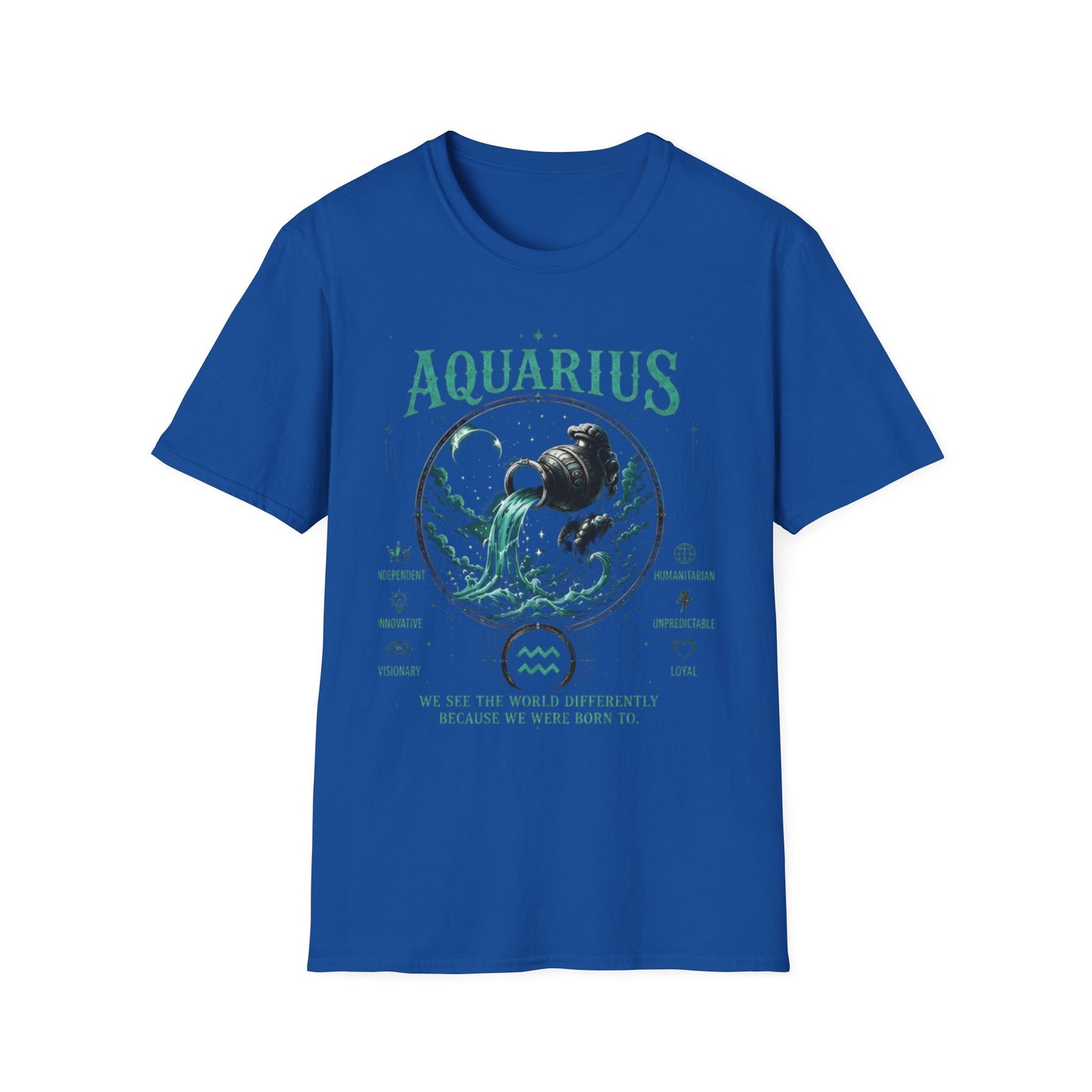 Aquarius Zodiac T-Shirt — Water Bearer Astrology Tee