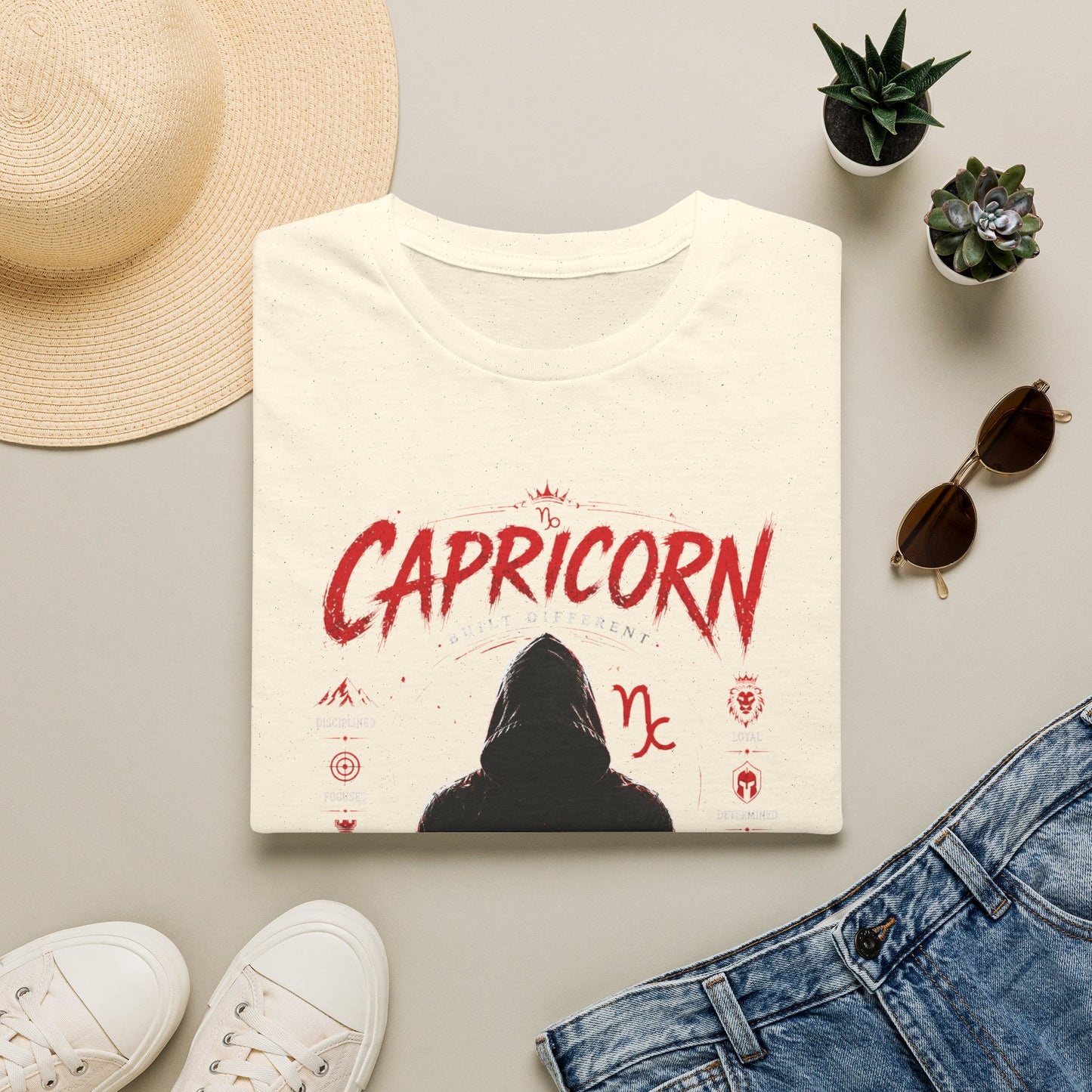 Capricorn Zodiac T‑Shirt — "The Crowd, The Legacy" Astrology Tee