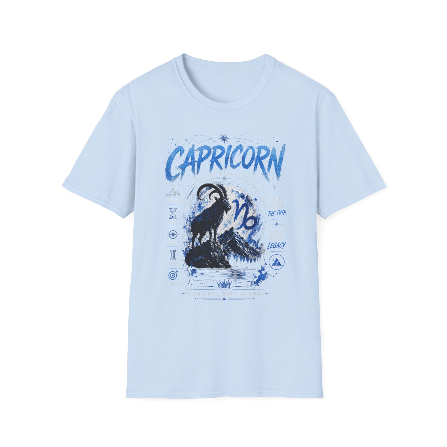 Capricorn Zodiac T-Shirt — Illustrated Goat Astrology Tee