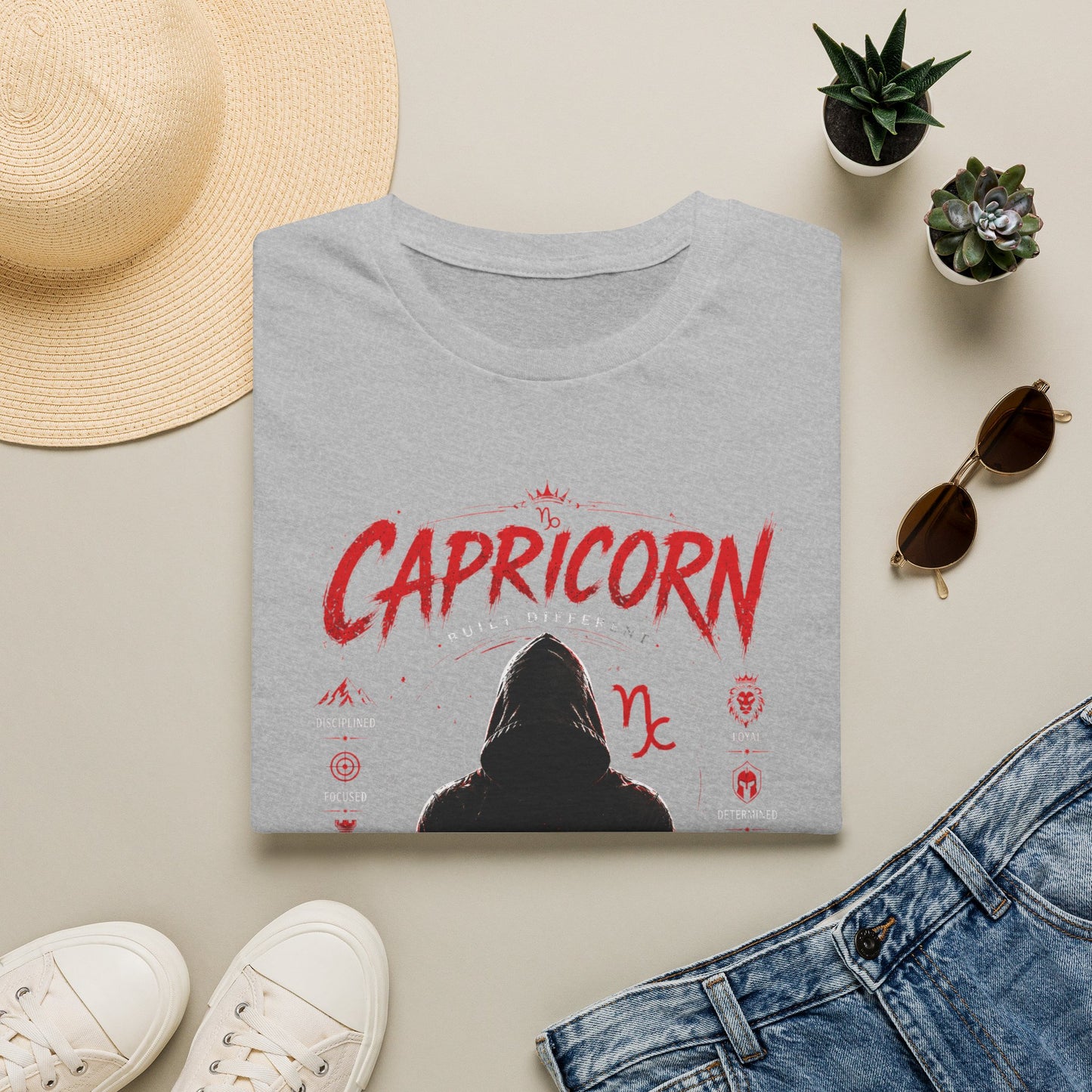 Capricorn Zodiac T‑Shirt — "The Crowd, The Legacy" Astrology Tee