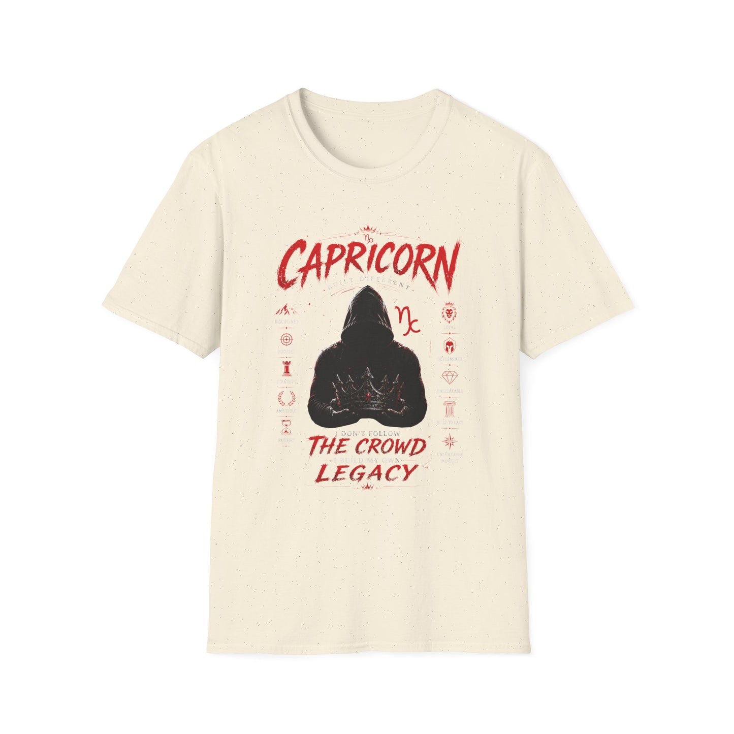 Capricorn Zodiac T‑Shirt — "The Crowd, The Legacy" Astrology Tee