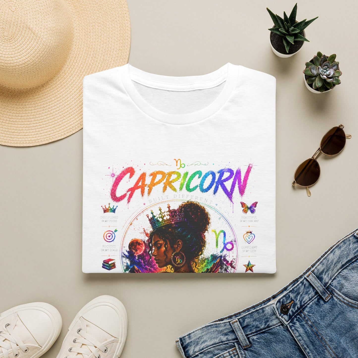 Capricorn Zodiac T-Shirt — "I Build My Own Legacy" Inspirational Astrology Tee