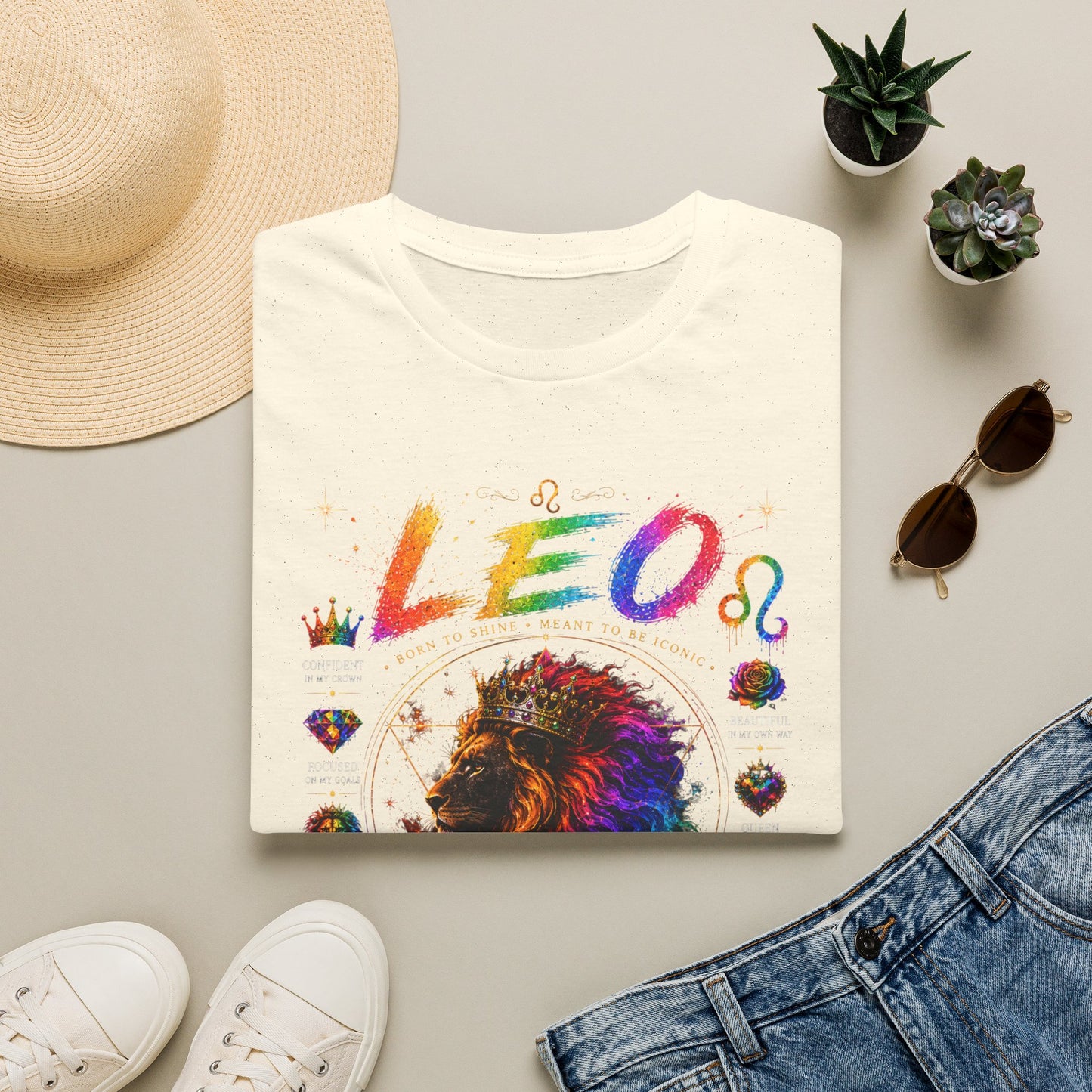 Leo Zodiac T‑Shirt — 'I Create My Own' Pride Lion Astrology Tee