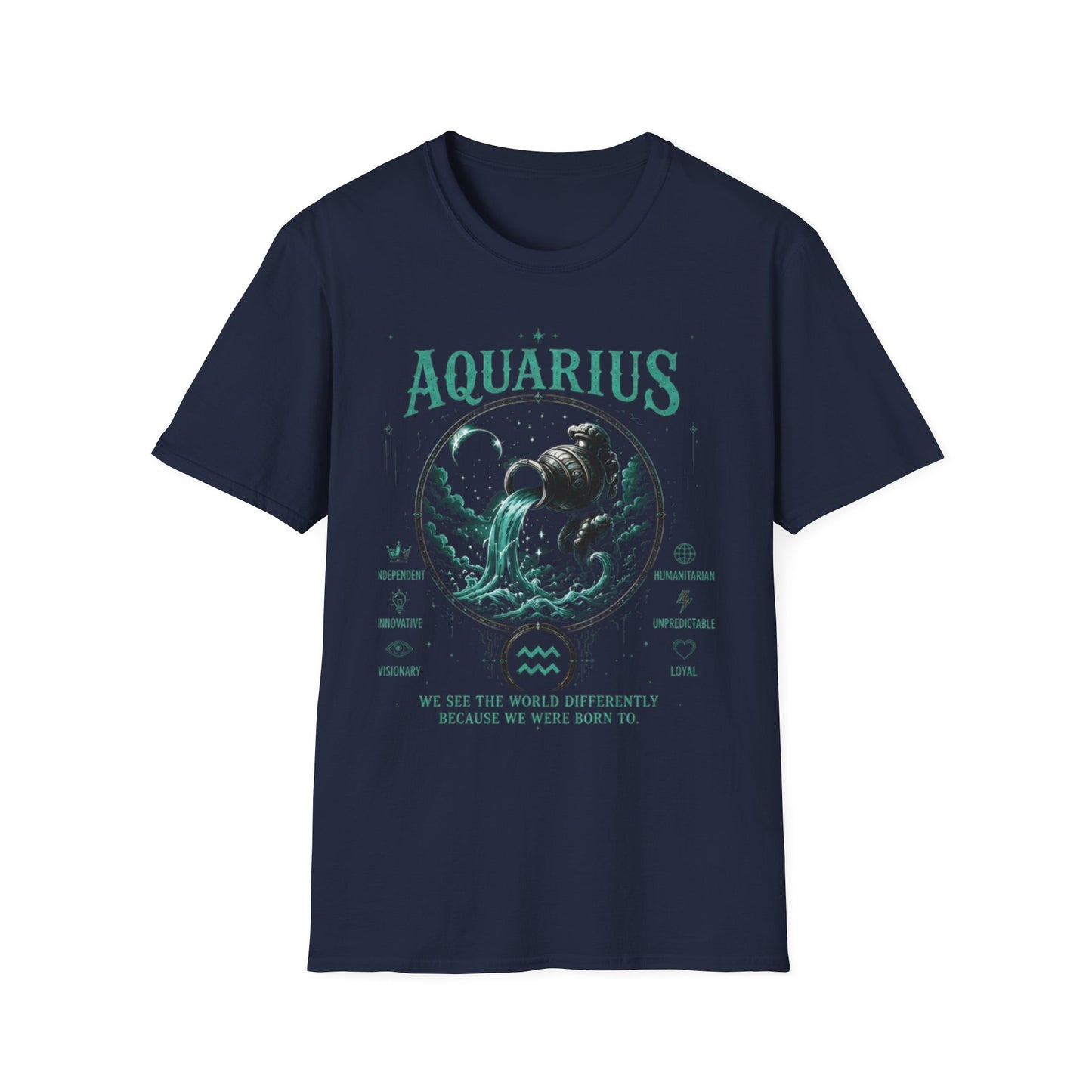 Aquarius Zodiac T-Shirt — Water Bearer Astrology Tee