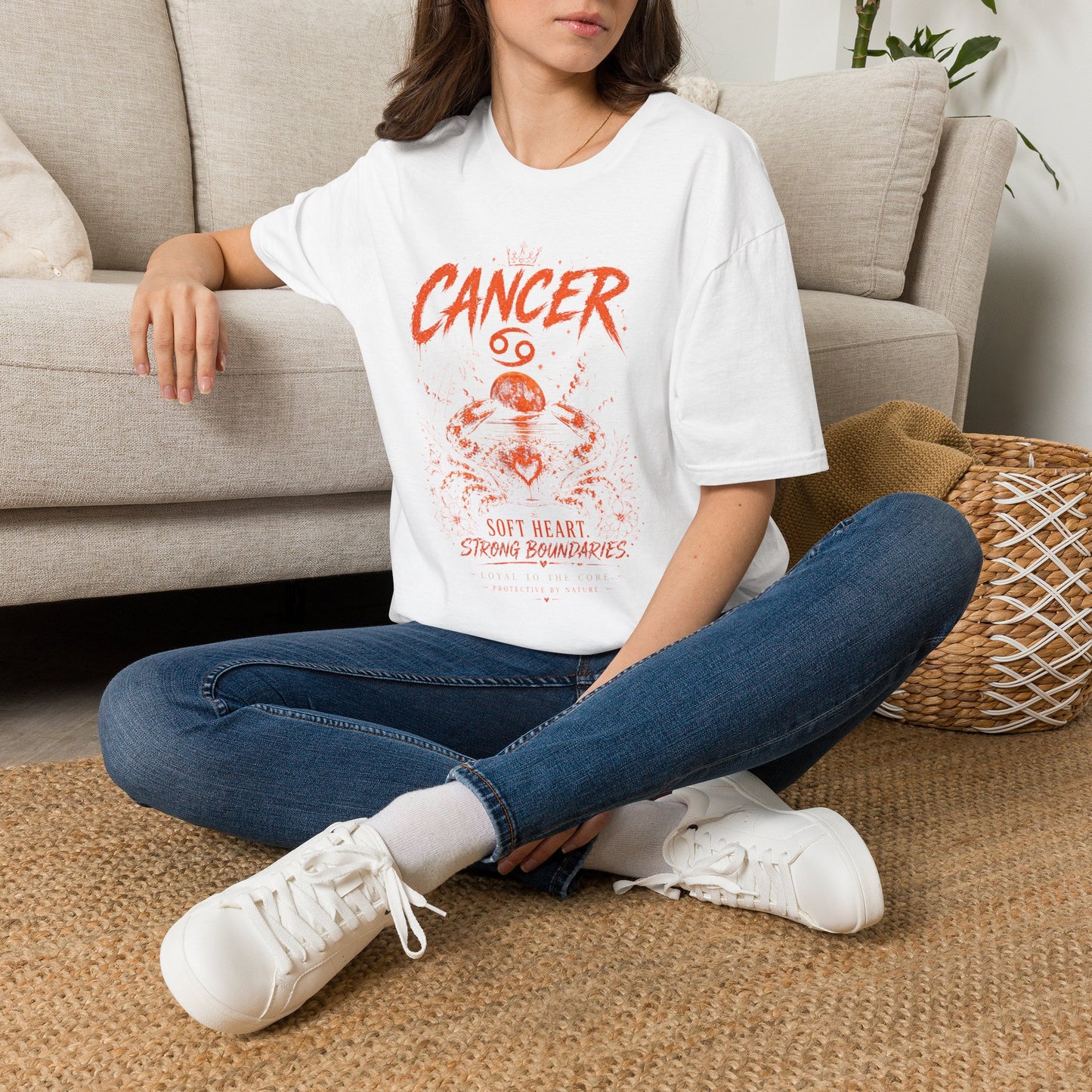 Cancer Zodiac T‑Shirt — Strong Boundaries Cancer Sign Tee