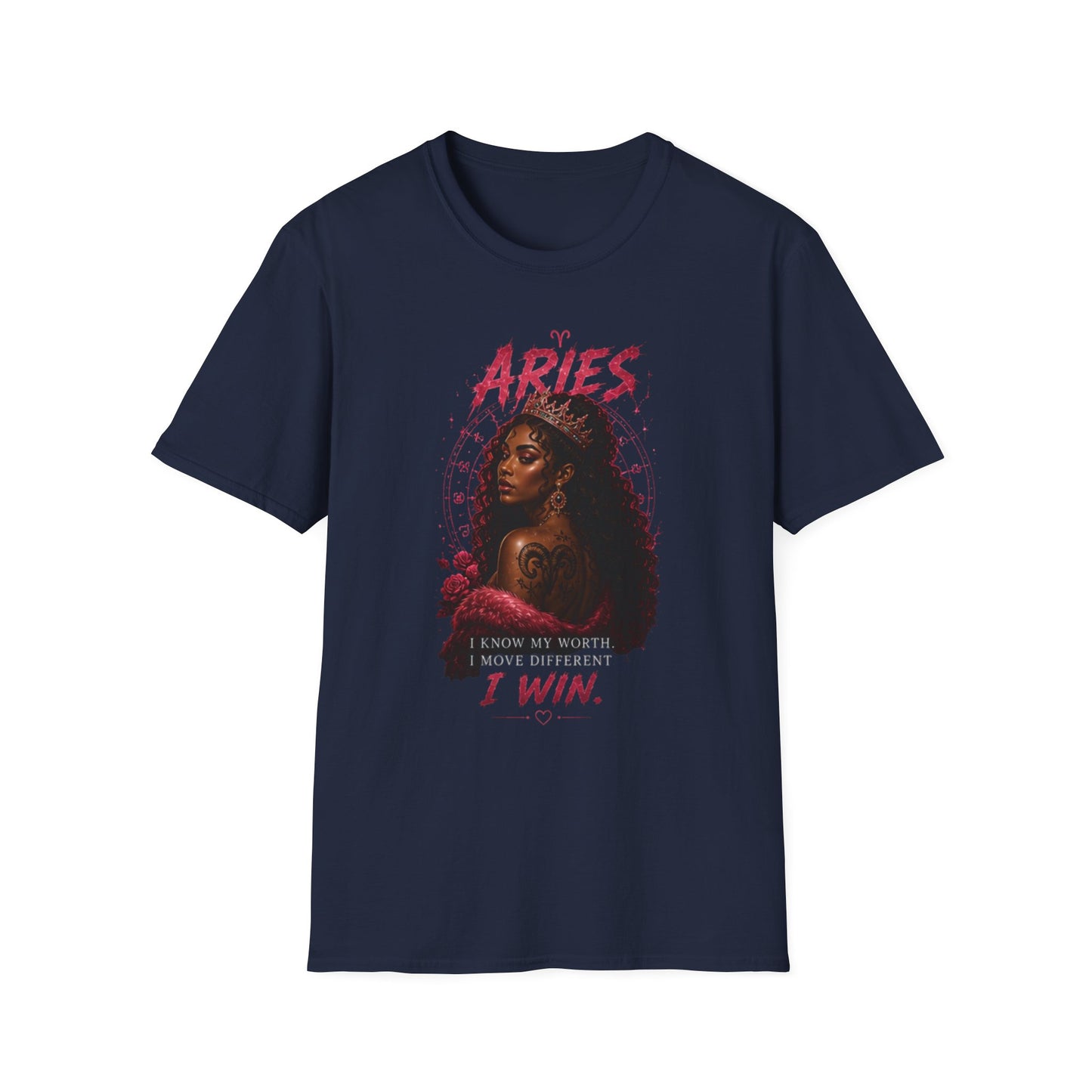 Aries Zodiac T-Shirt — Bold 'Aries I Win' Astrological Graphic Tee