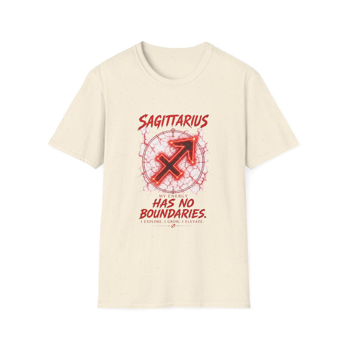 Sagittarius Zodiac T-Shirt — "Has No Boundaries" Archery Sign Graphic