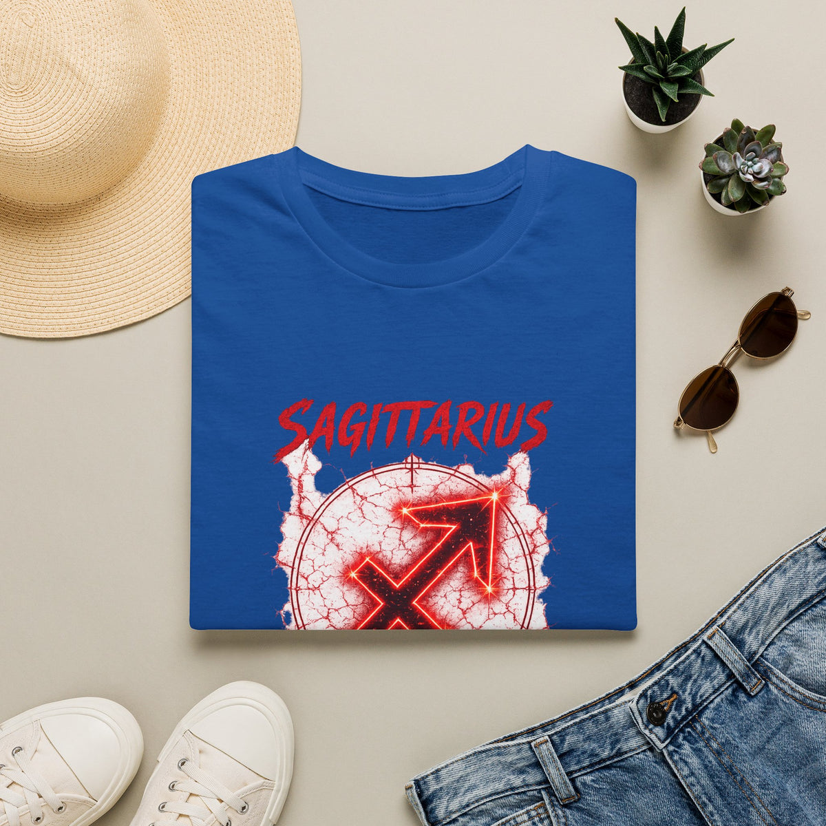 Sagittarius Zodiac T-Shirt — "Has No Boundaries" Archery Sign Graphic