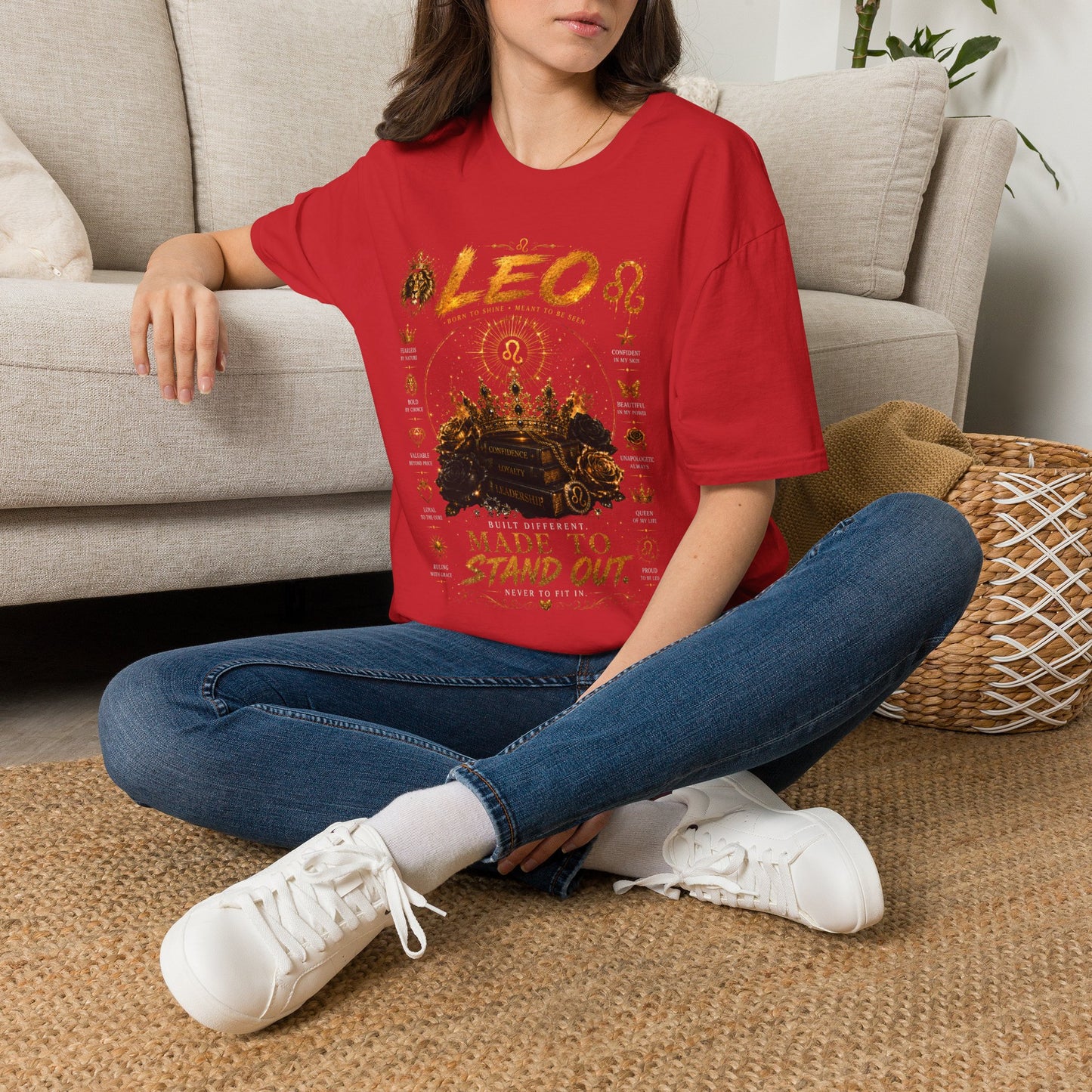 Leo Zodiac T-Shirt — 'Made to Stand Out' Astrology Tee